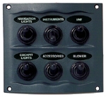 BEP Marine 6 Switch Panel Splash Proof